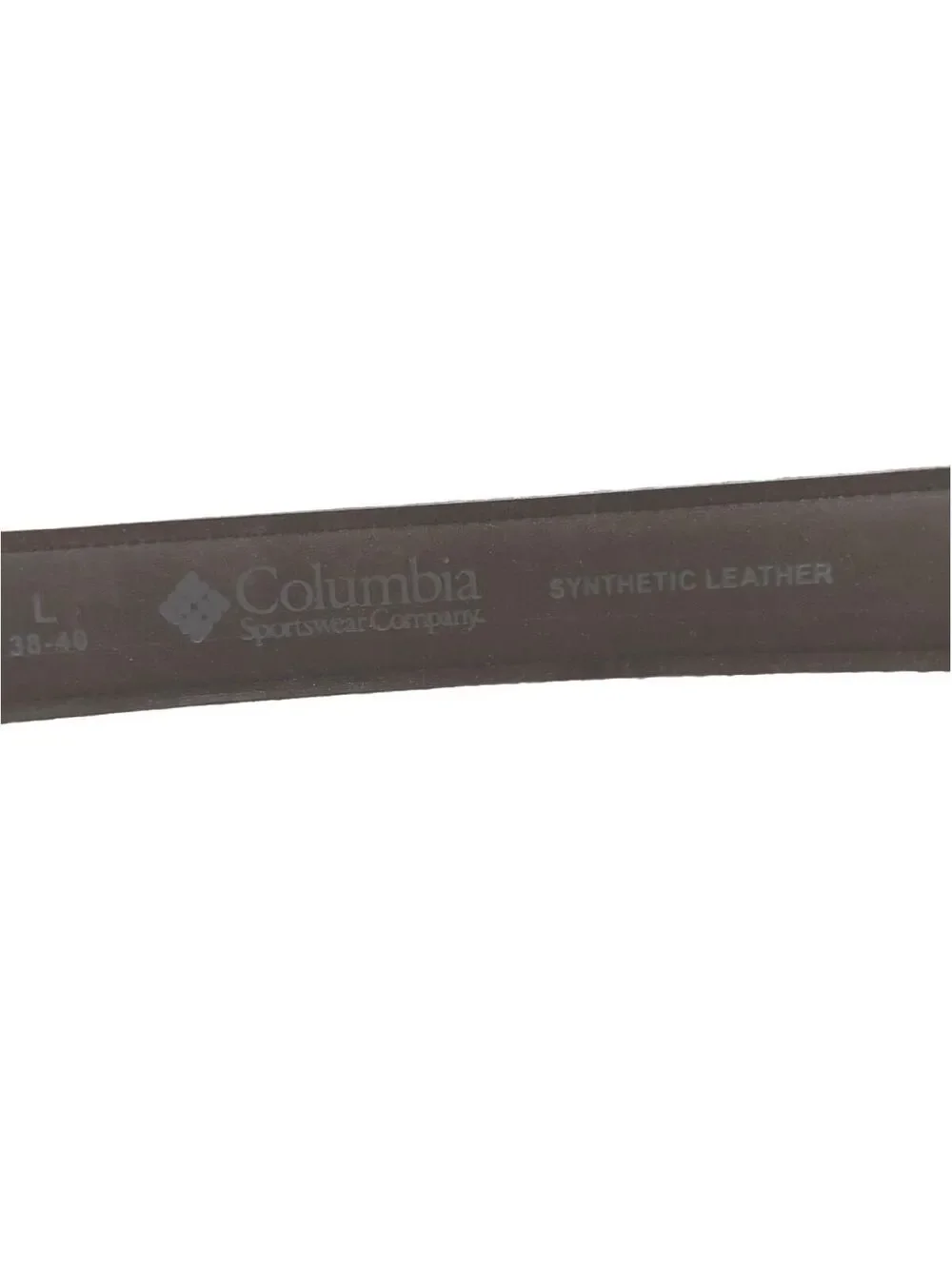 Columbia Sportswear Men's Black Synthetic Leather Belt Size Large 38-40
